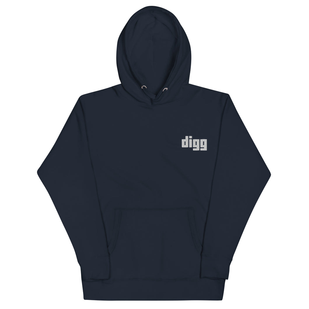 Unisex Digg Embroidered Hoodie